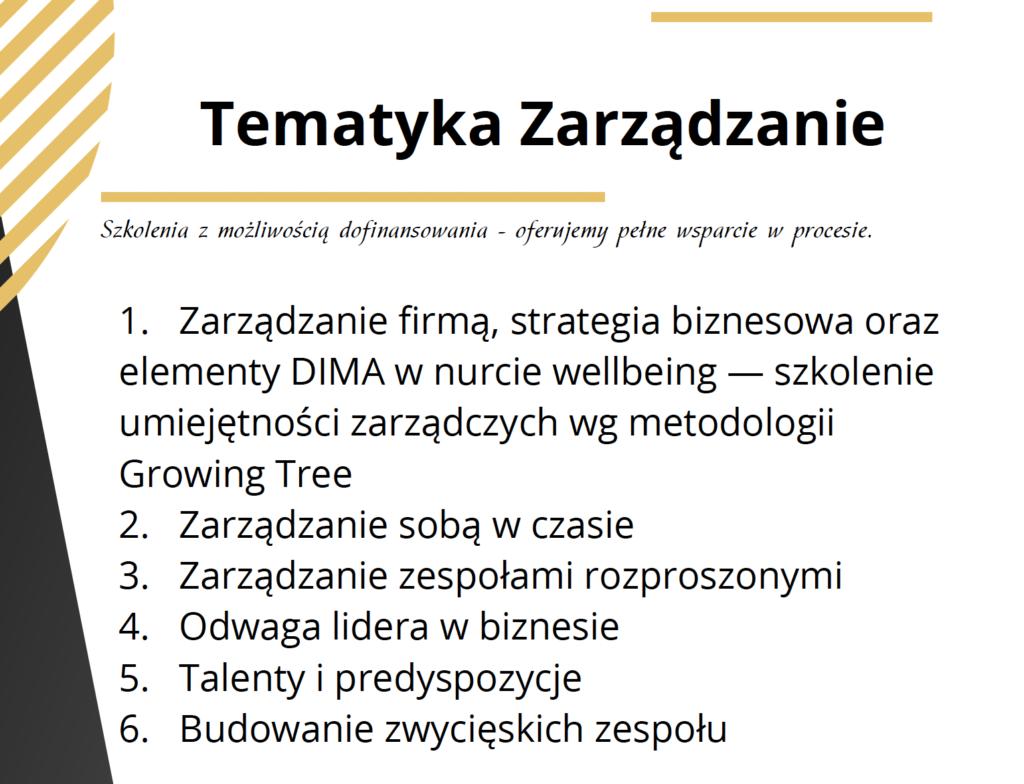 Zarządzanie - szkolenia